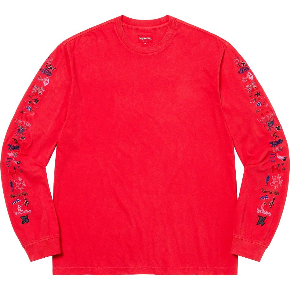 Supreme AOI Icons L/S Top Truien Rood | NL314HK