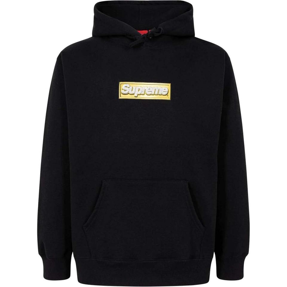 Supreme Bling Box Logo Hoodie Zwart | NL489OR