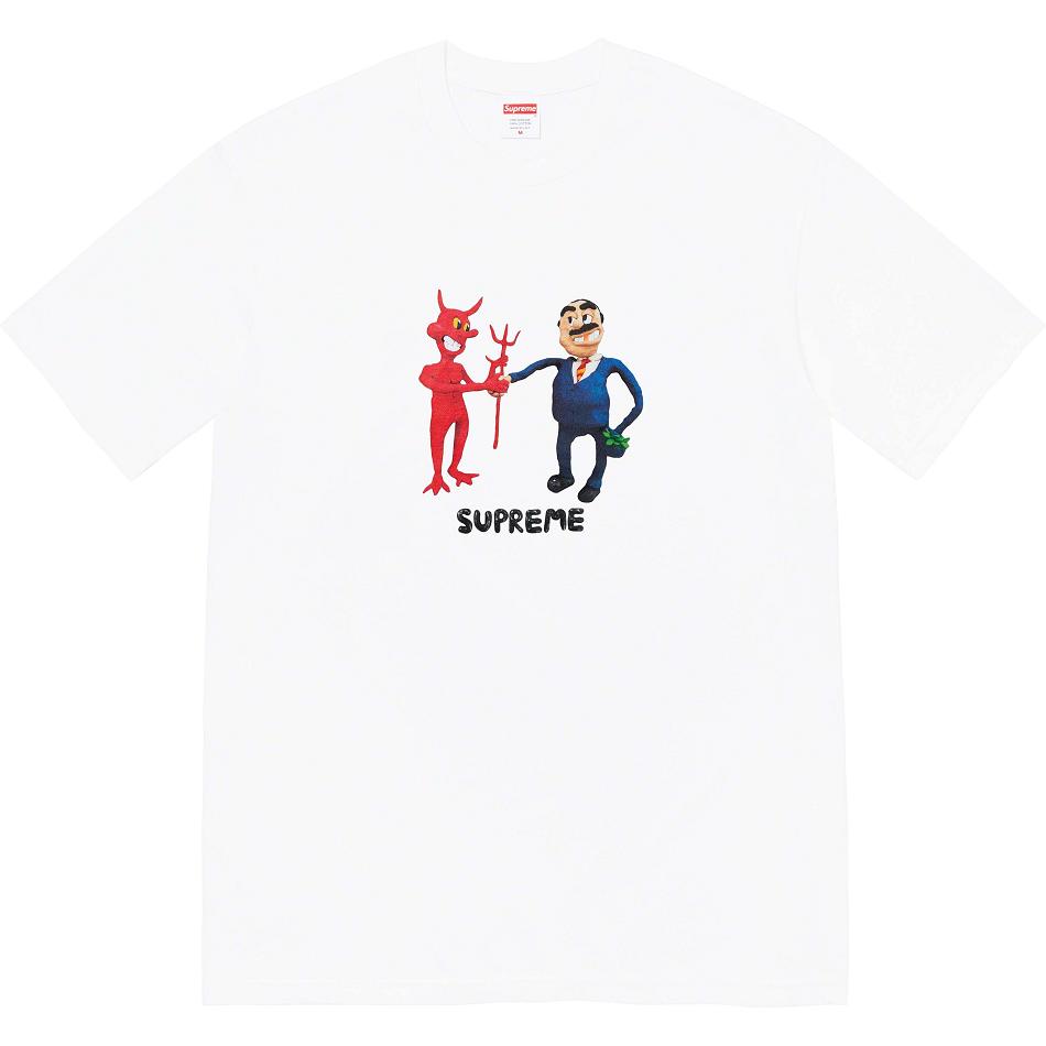 Supreme Business Tee T-shirts Wit | NL217VD