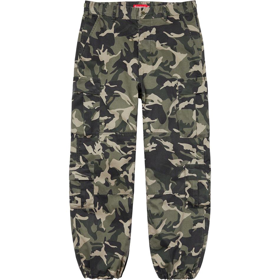 Supreme Cargo Pant Broek Groen Camo | NL395LH