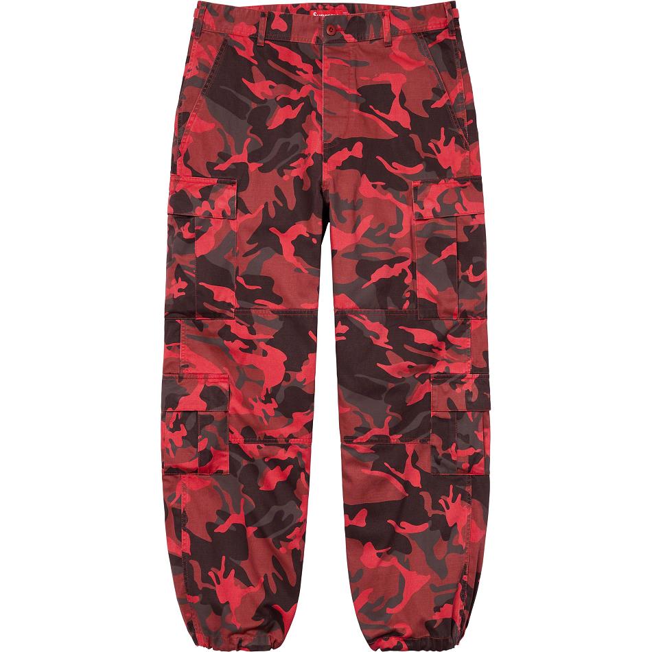 Supreme Cargo Pant Broek Rood Camo | NL394KI