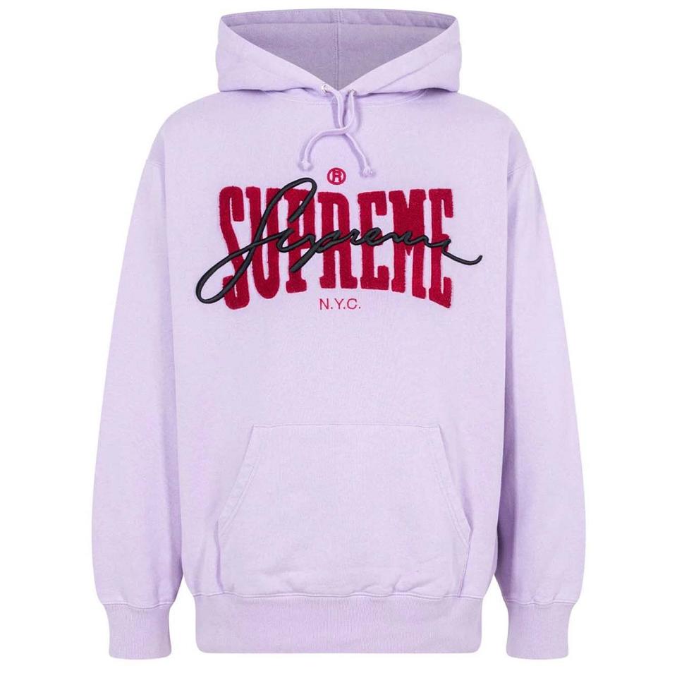 Supreme Chenille Hoodie Wit | NL486YU