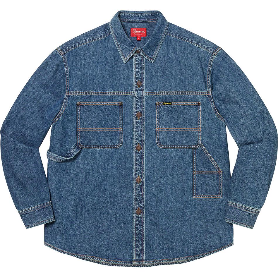 Supreme Denim Painter Overhemd Blauw | NL391GL