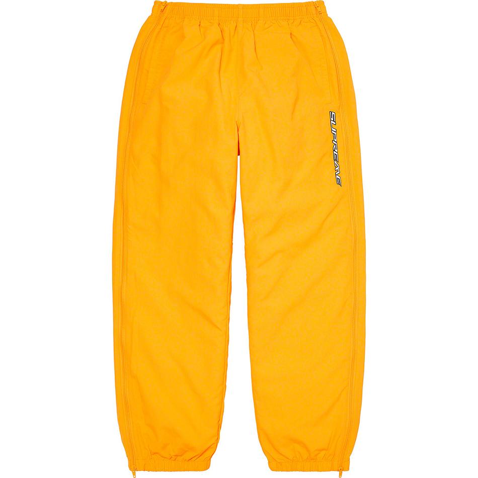 Supreme Full Zip Baggy Warm Up Pant Broek Geel | NL429QZ