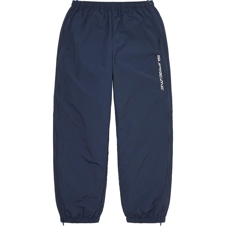 Supreme Full Zip Baggy Warm Up Pant Broek Donkerblauw | NL430WY