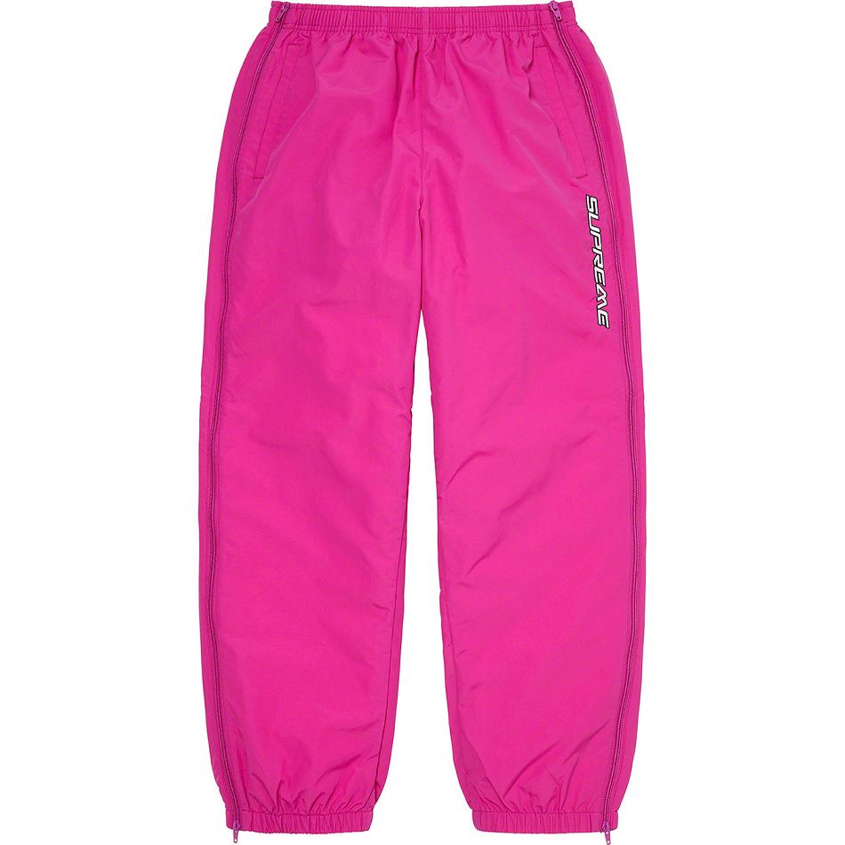 Supreme Full Zip Baggy Warm Up Pant Broek Roze | NL431EX