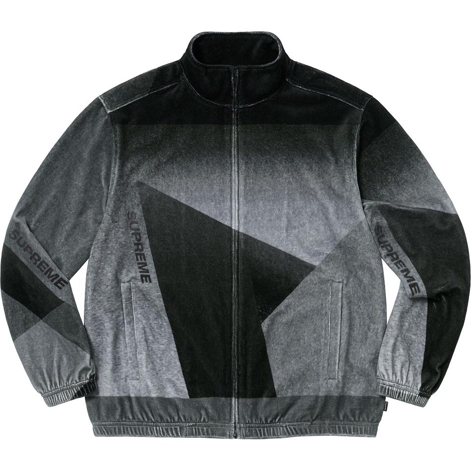 Supreme Geo Velour Track Jassen Zwart | NL450CE