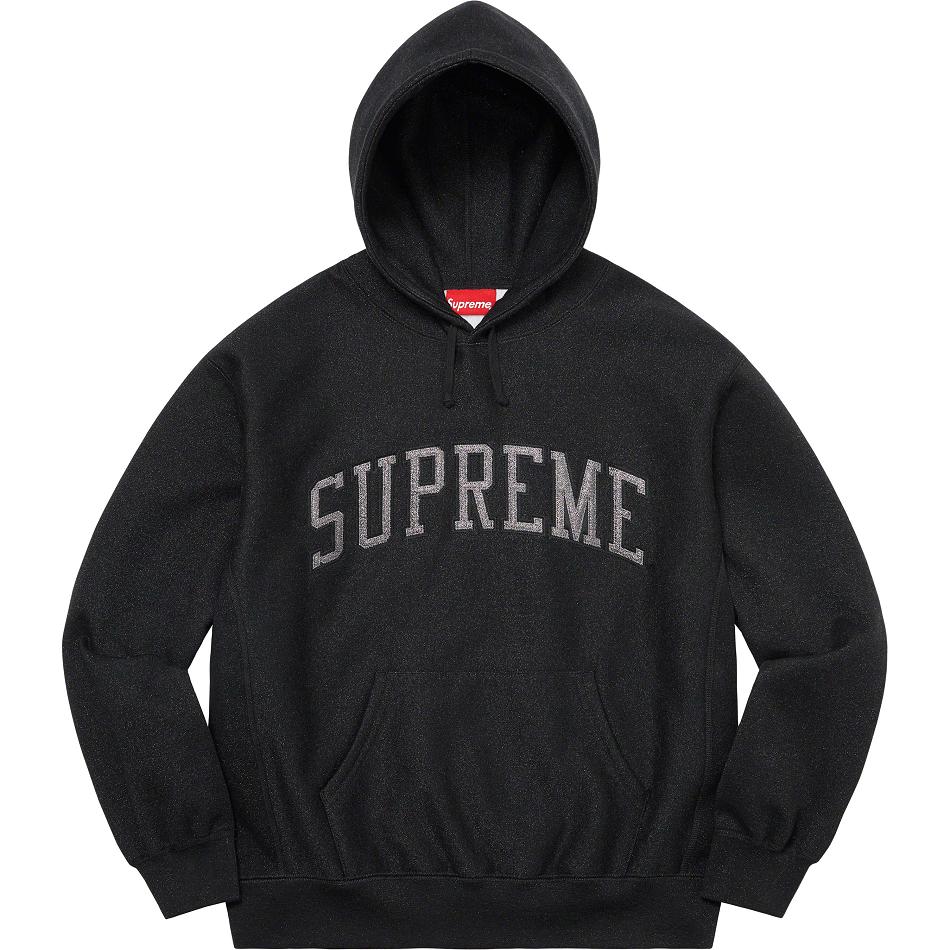 Supreme Glitter Arc Met Capuchon Sweatshirts Zwart | NL298MA