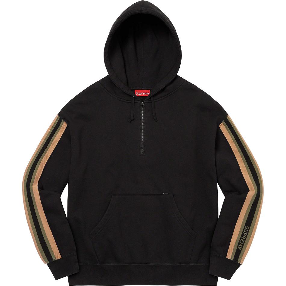 Supreme Half Zip Met Capuchon Sweatshirts Zwart | NL293XF