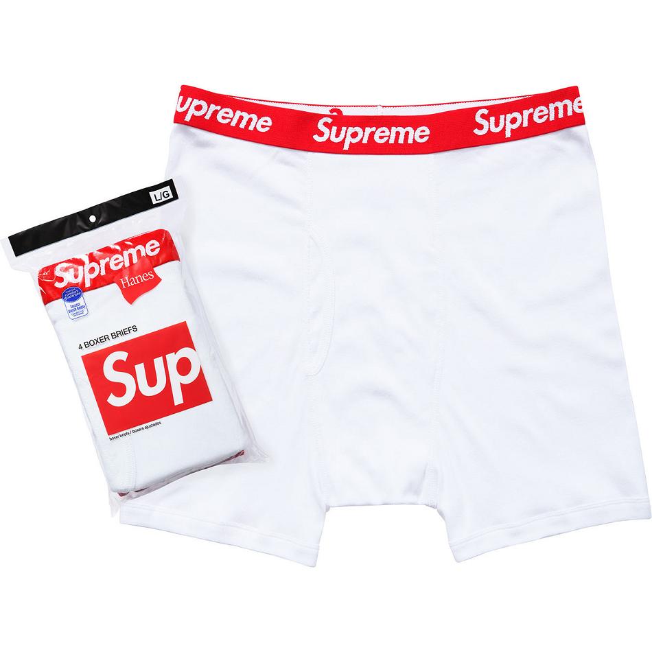 Supreme Hanes® Boxer Briefs (4 Pack) Ondergoed Wit | NL101AP