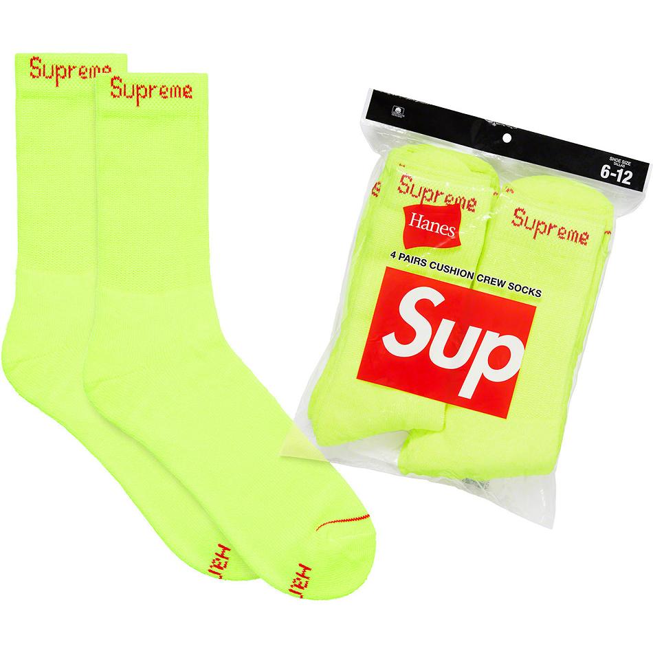 Supreme Hanes® Crew Socks (4 Pack) Sokken Groen | NL103DN