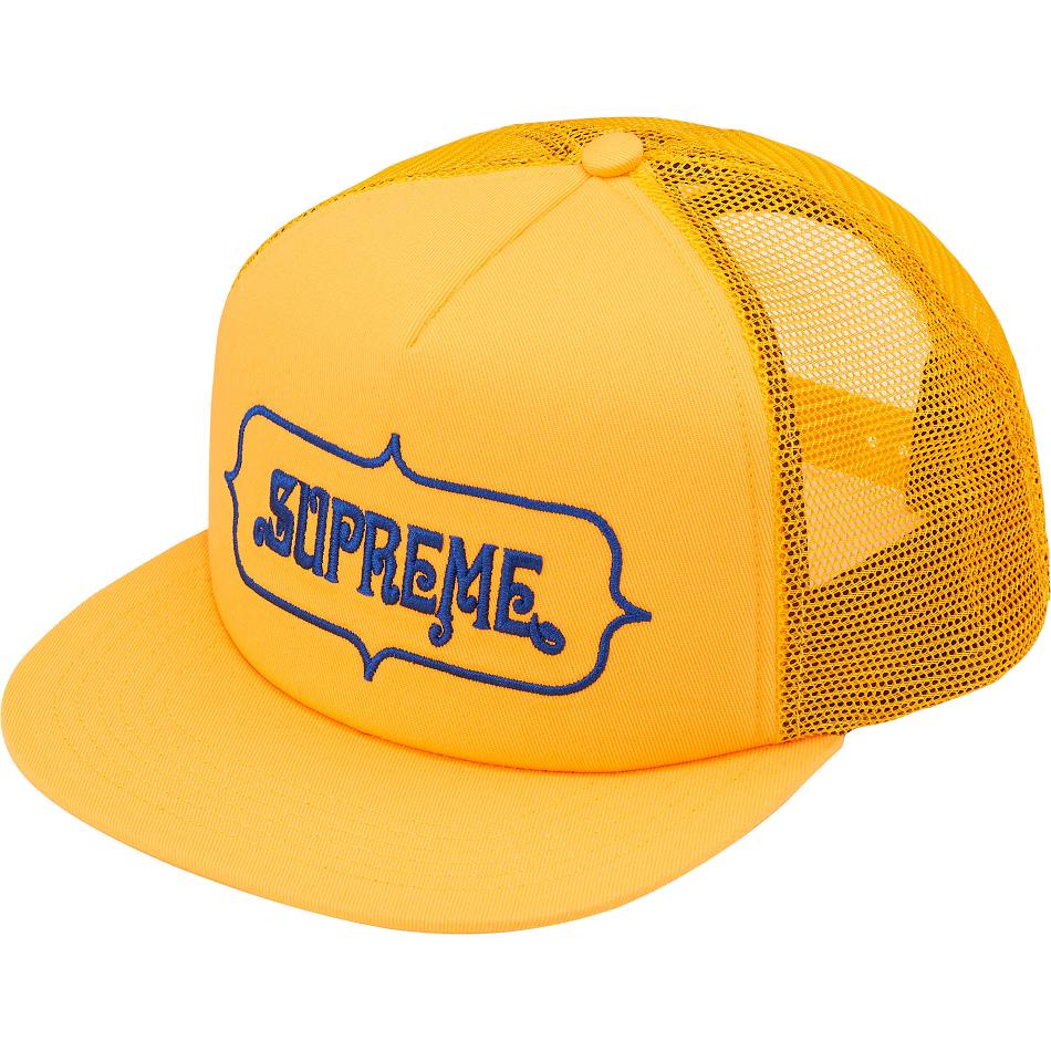 Supreme Highest Mesh Back 5-Panel Hoeden Geel | NL131GL