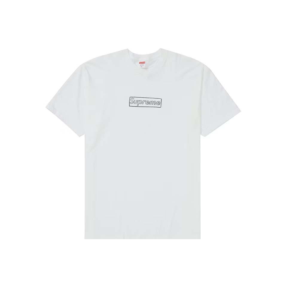 Supreme Kaws Chalk Logo T-shirts Wit | NL197EX