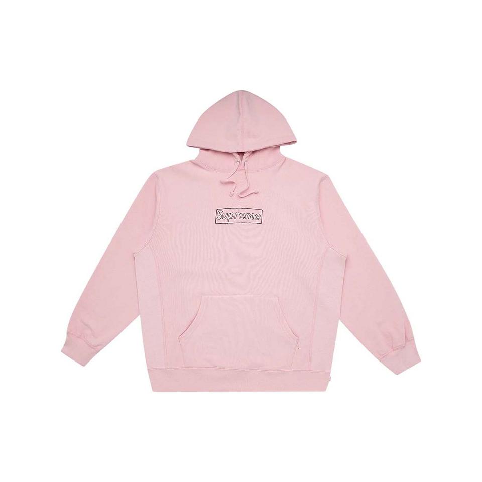 Supreme Kaws Chalk Real Hoodie Roze | NL477VD