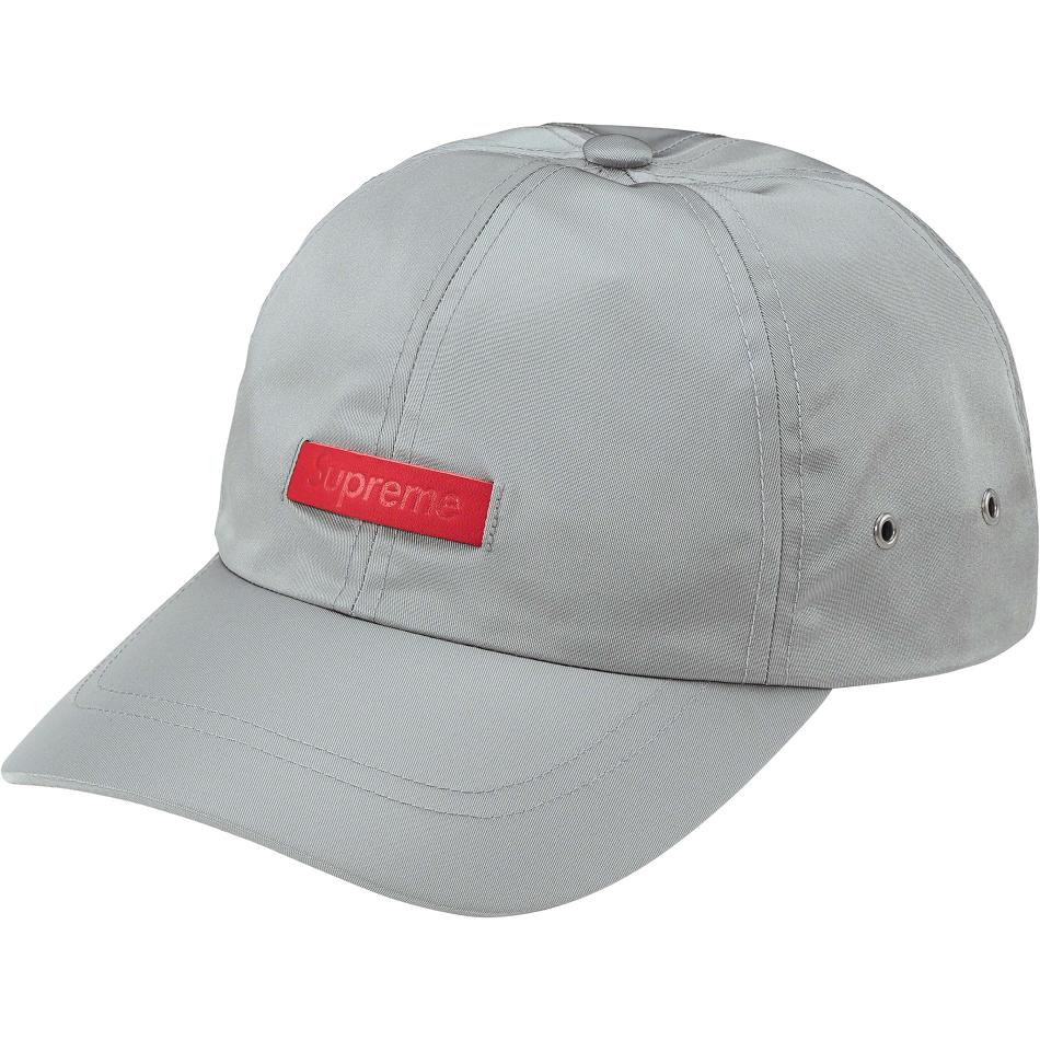 Supreme Leren Patch 6-Panel Hoeden Grijs | NL119EX