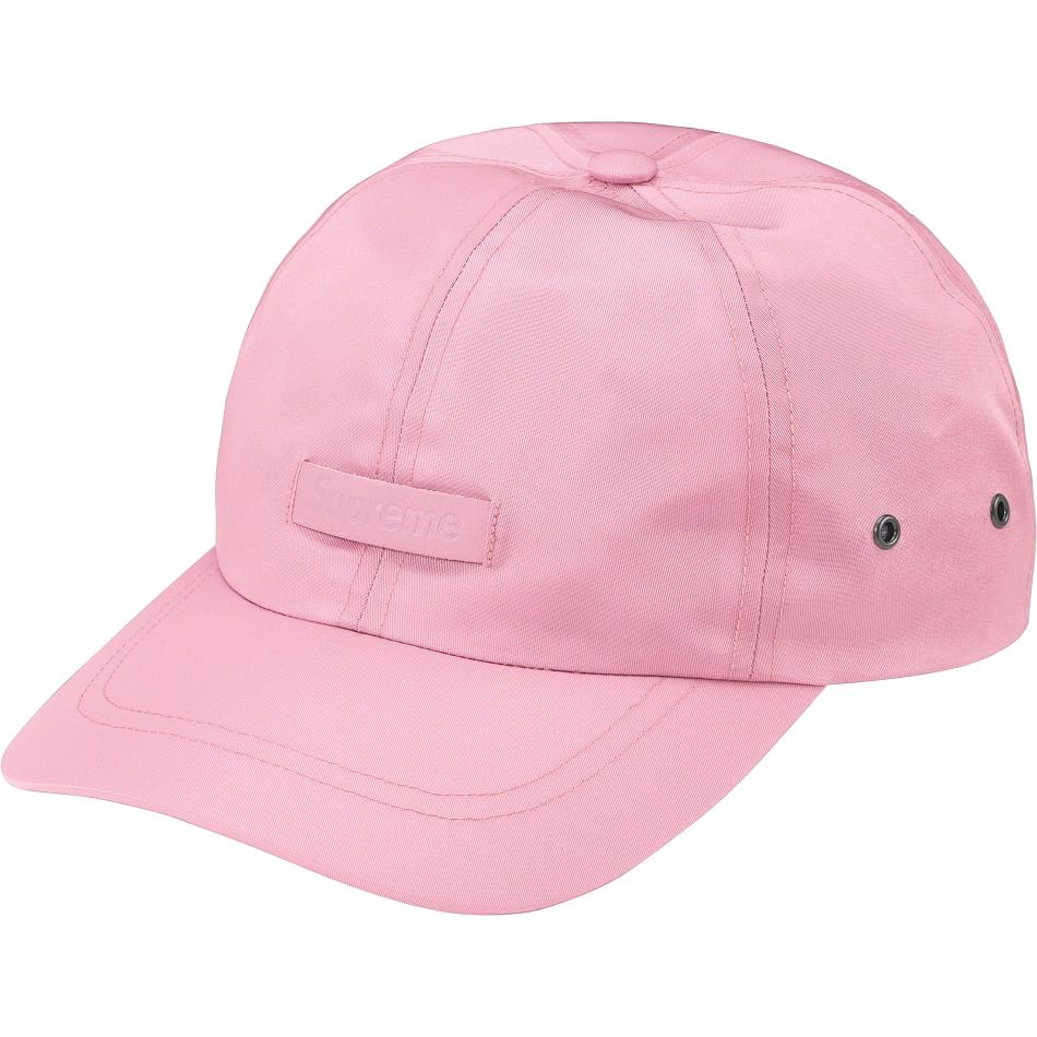 Supreme Leren Patch 6-Panel Hoeden Roze | NL123UT