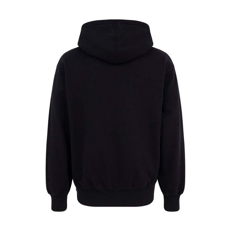 Supreme Logo Embroide Hoodie Zwart | NL473LH