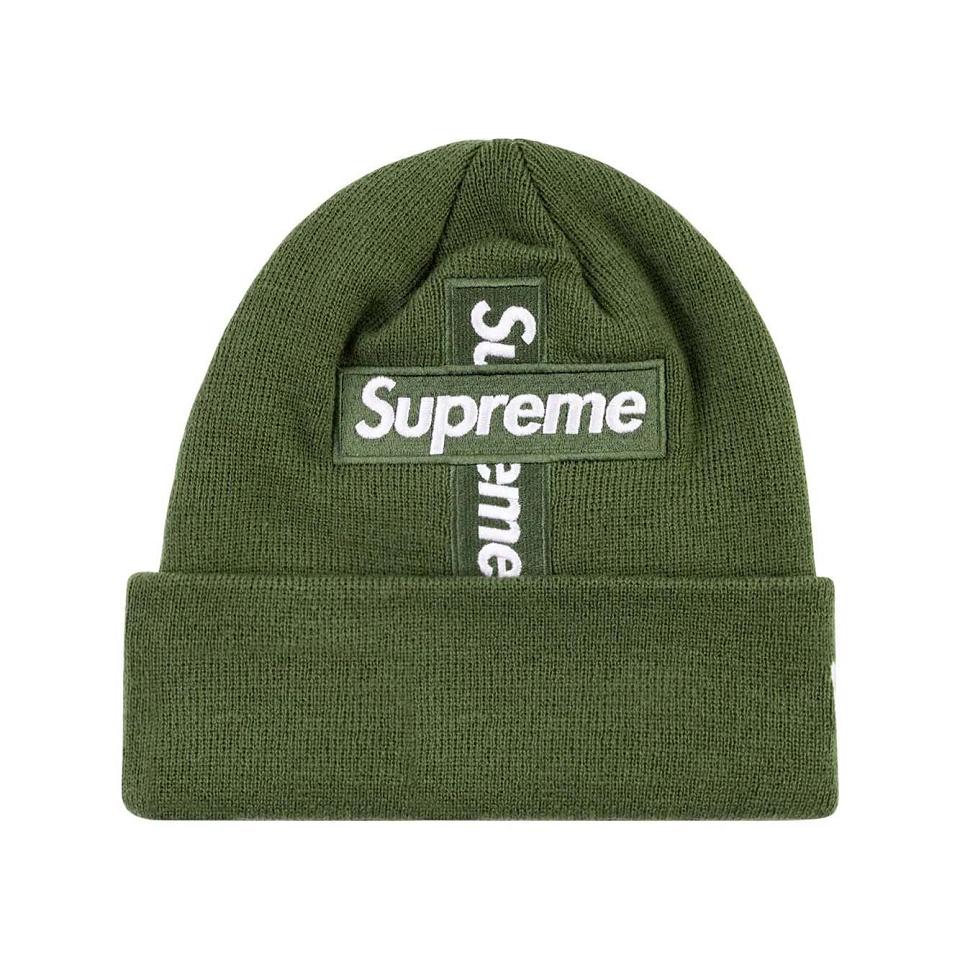 Supreme New Era Cross Box-Logo Beanie Hoeden Groen | NL109LH