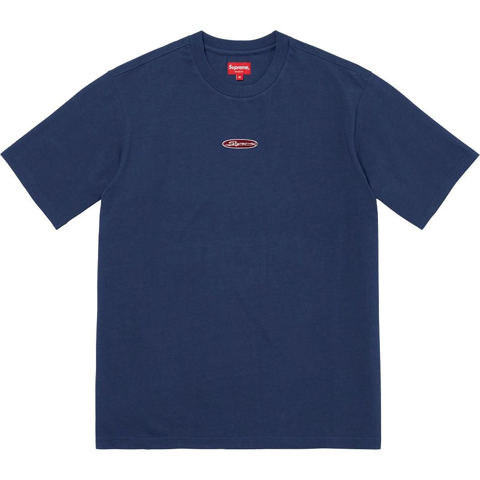 Supreme Oval Logo S/S Top Truien Donkerblauw | NL338FM