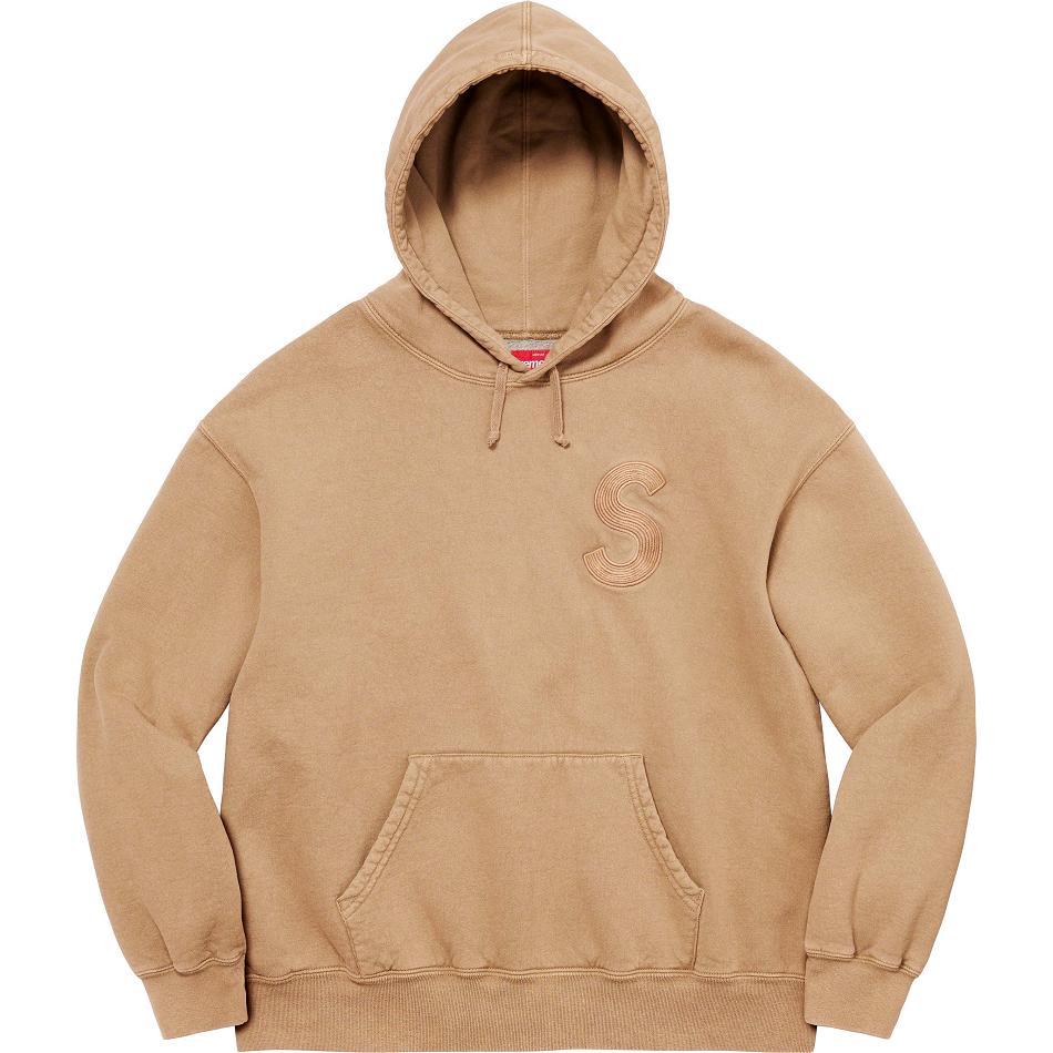 Supreme Overdyed S Logo Met Capuchon Sweatshirts Bruin | NL277TV