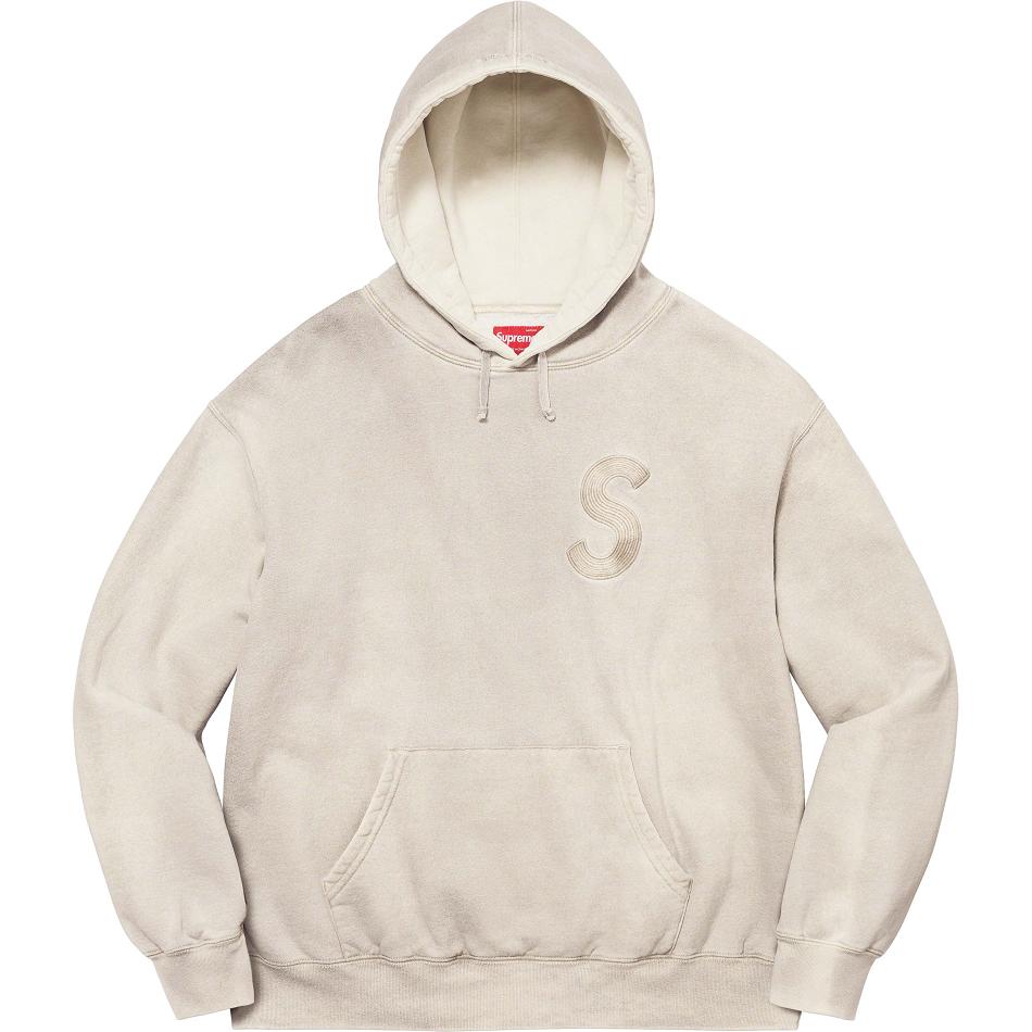 Supreme Overdyed S Logo Met Capuchon Sweatshirts Wit | NL279UT