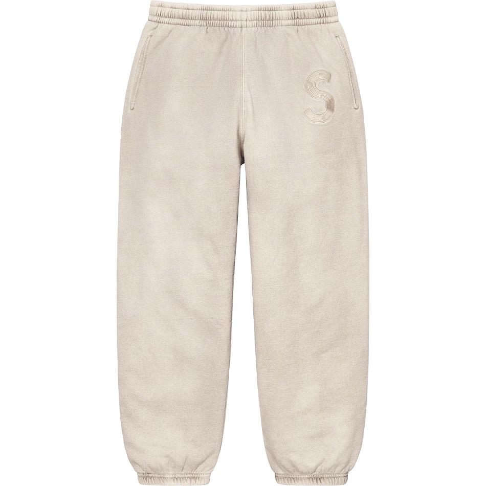 Supreme Overdyed S Logo Sweatpant Broek Beige | NL402MA