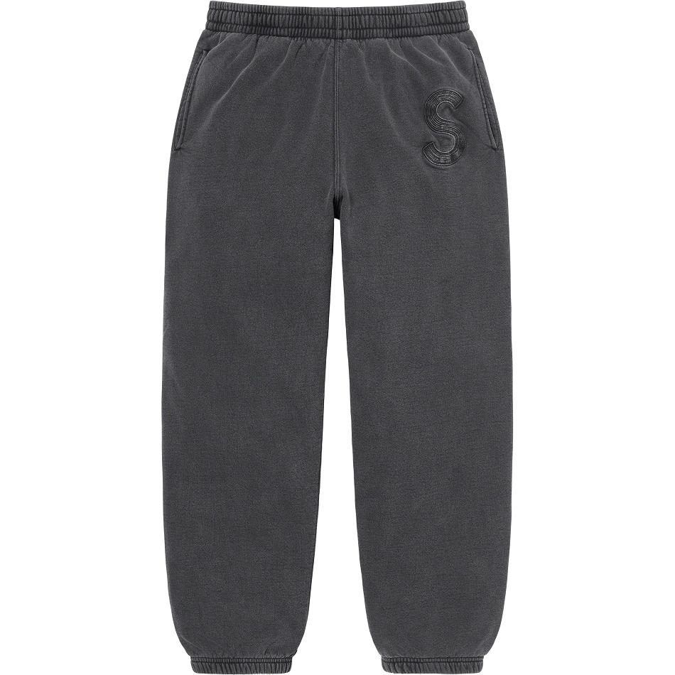 Supreme Overdyed S Logo Sweatpant Broek Zwart | NL403QZ