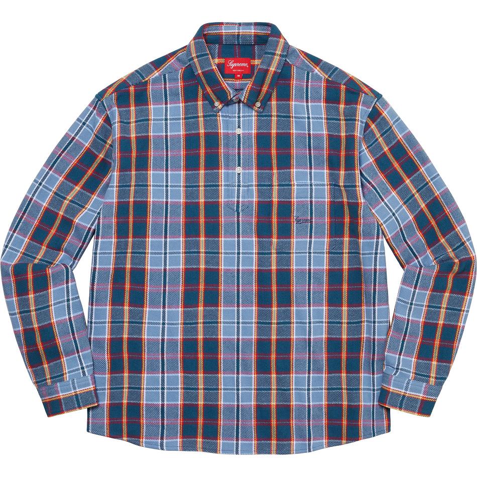 Supreme Pullover Plaid Flannel Overhemd Blauw | NL380RW