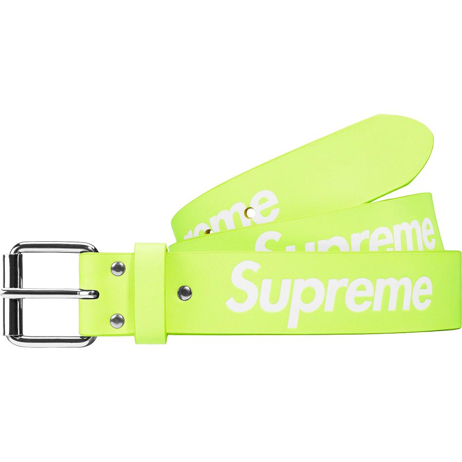 Supreme Repeat Leren Belt Riemen Groen | NL164CE