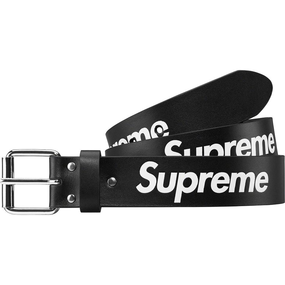 Supreme Repeat Leren Belt Riemen Zwart | NL162ZG