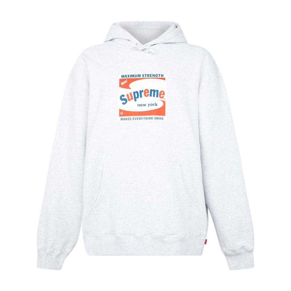 Supreme Shine Logo Print Hoodie Wit | NL468FM