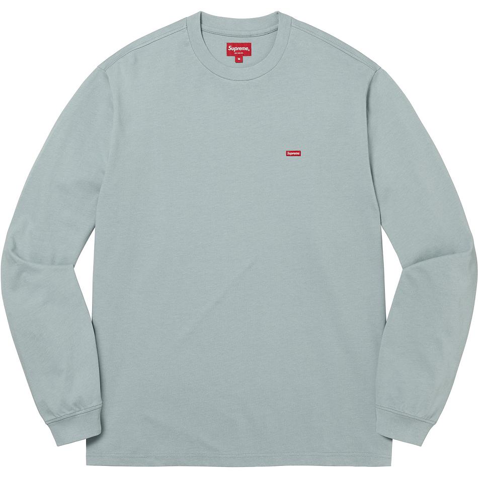 Supreme Small Box L/S Tee Truien Turquoise | NL345XF