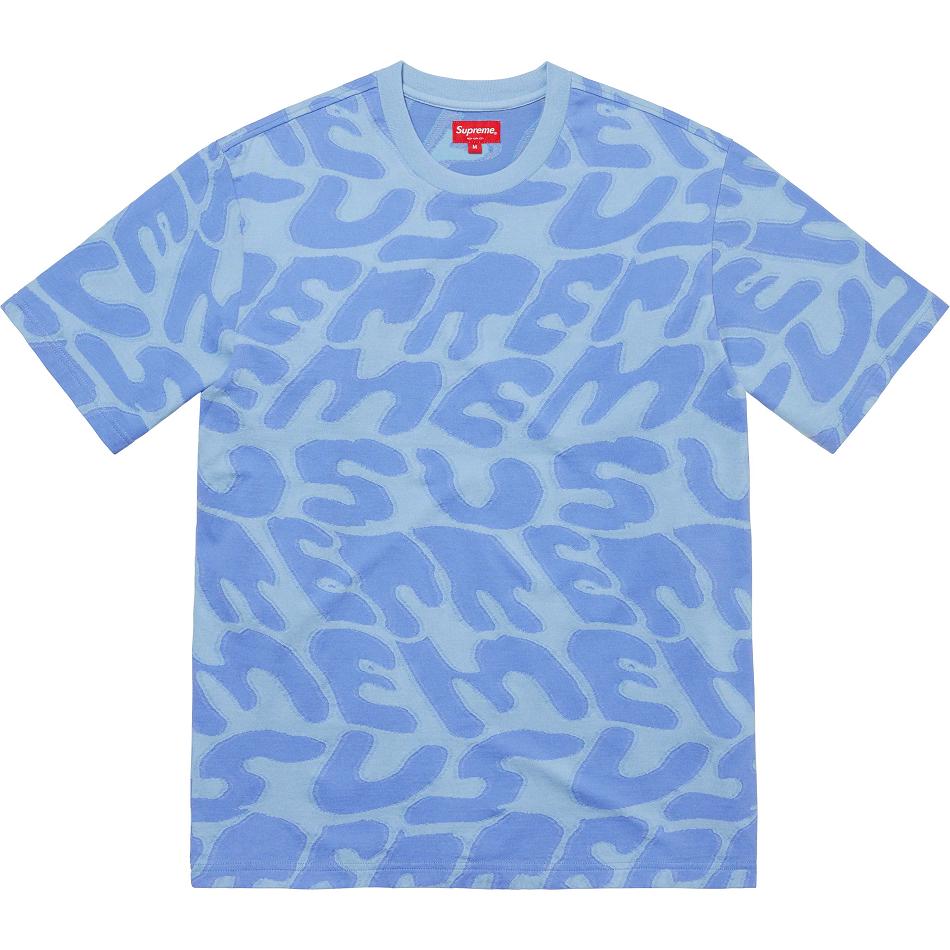 Supreme Stacked Intarsia S/S Top Truien Blauw | NL310SO