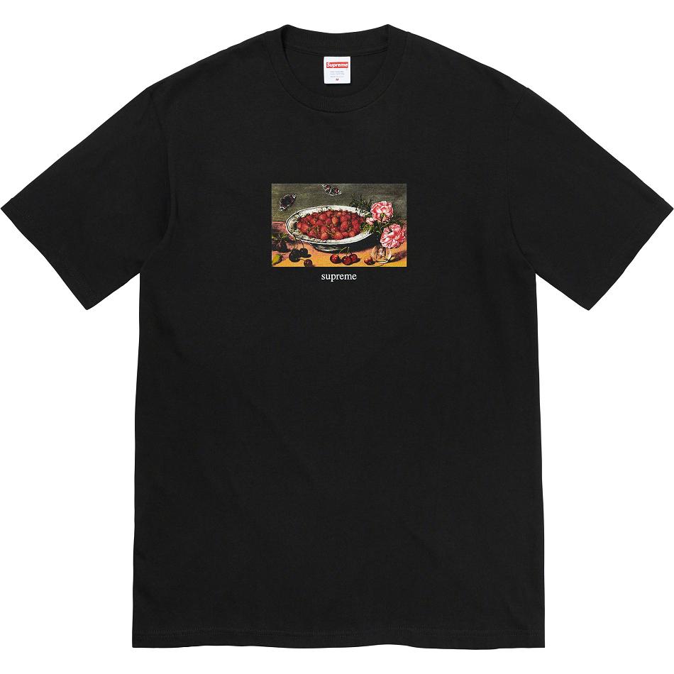 Supreme Strawberries Tee T-shirts Zwart | NL248WY