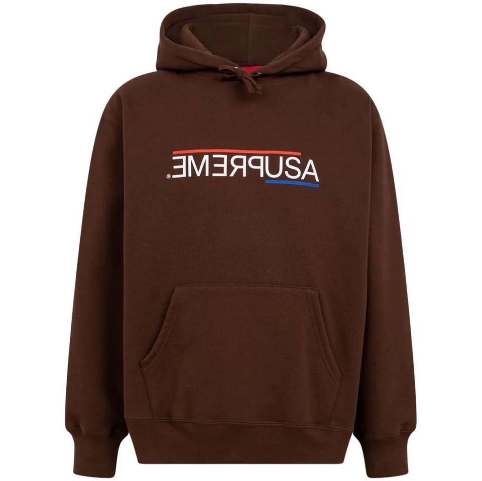 Supreme USA Hoodie Bruin | NL462IS