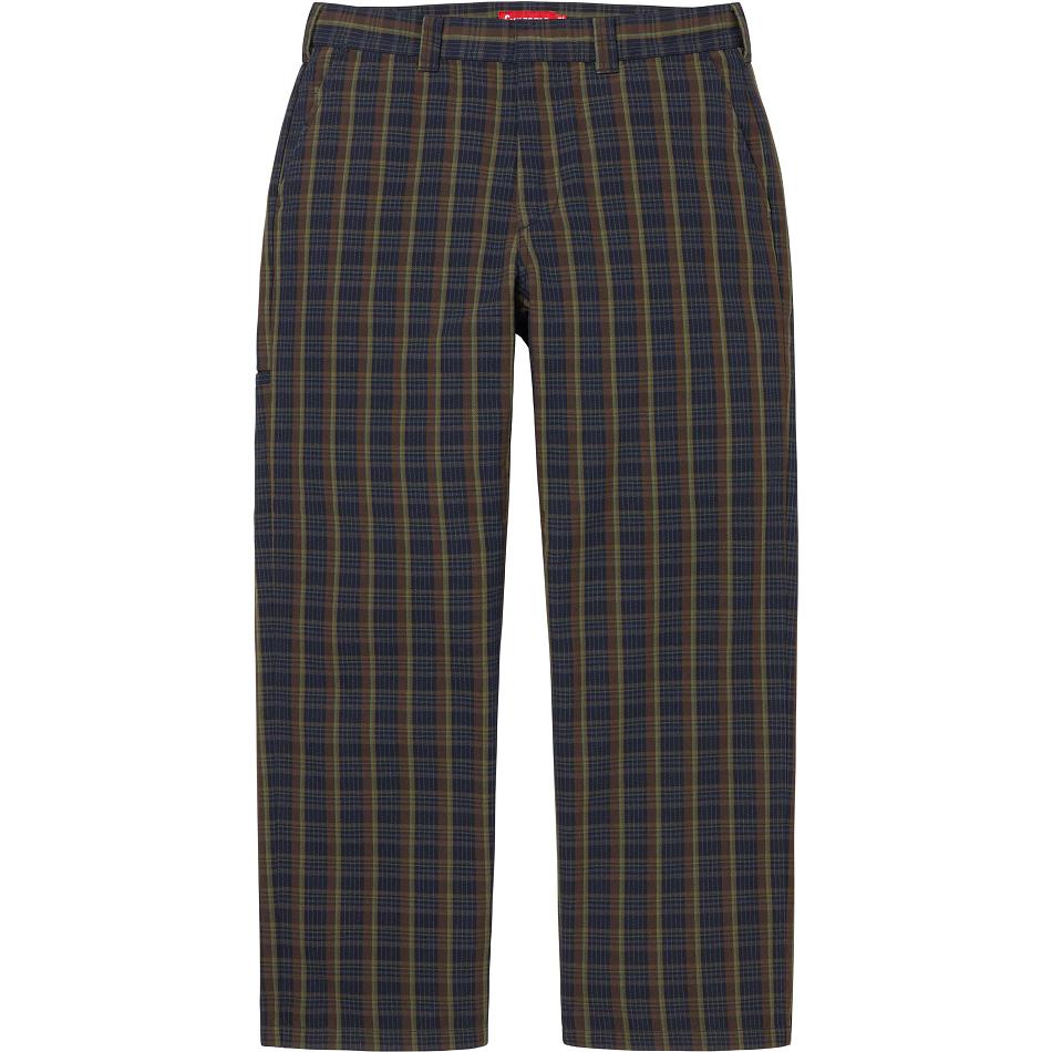 Supreme Werk Pant Broek Donkerblauw Zwart | NL417GL