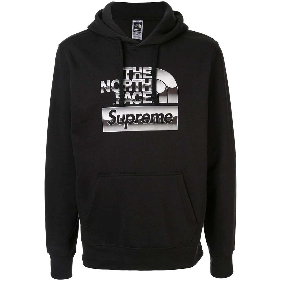 Supreme X The North Face lic Logo Met Capuchon Sweatshirts Metal | NL254IS