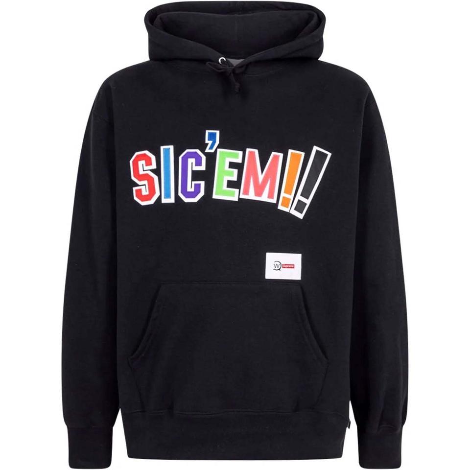 Supreme X WTAPS Sic’em! Hoodie Zwart | NL454MA