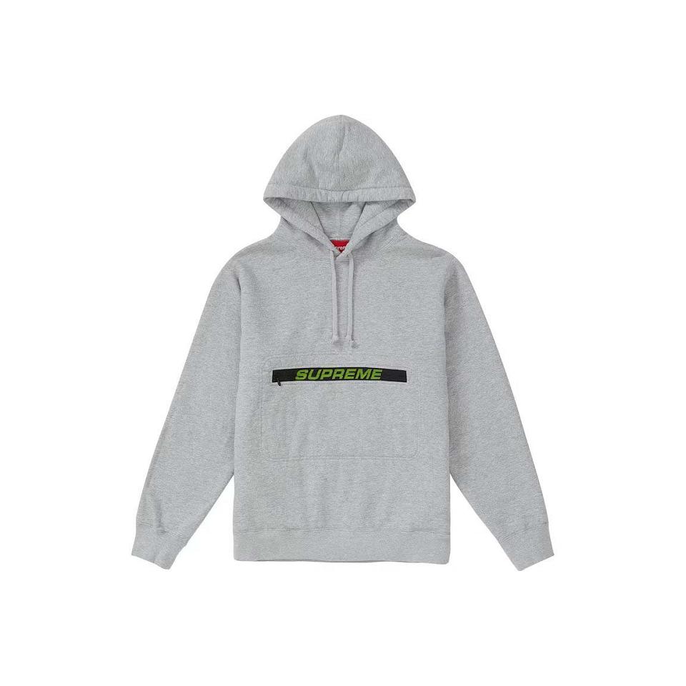 Supreme Zip Pouch Met Capuchon Sweatshirts Grijs | NL253UT