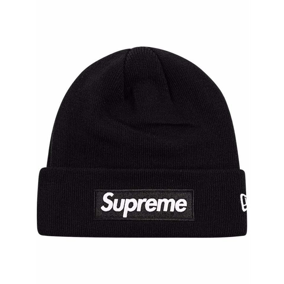 Supreme x New Era Box Logo Beanie Hoeden Zwart | NL106HK