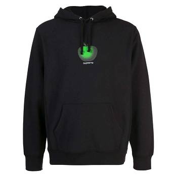 Supreme Apple Logo Hoodie Zwart | NL490PQ