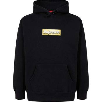 Supreme Bling Box Logo Hoodie Zwart | NL489OR