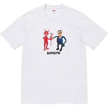 Supreme Business Tee T-shirts Beige | NL212KI