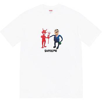 Supreme Business Tee T-shirts Wit | NL217VD