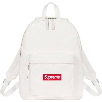 Supreme Canvas Backpack Tassen Wit | NL165VD