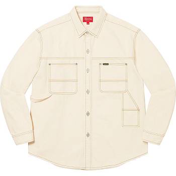 Supreme Denim Painter Overhemd Beige | NL389DN