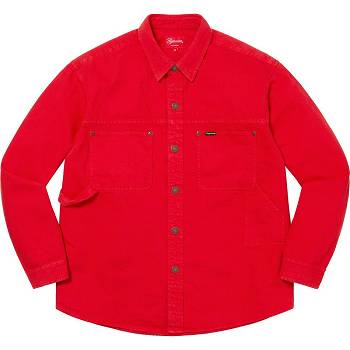 Supreme Denim Painter Overhemd Rood | NL388SO