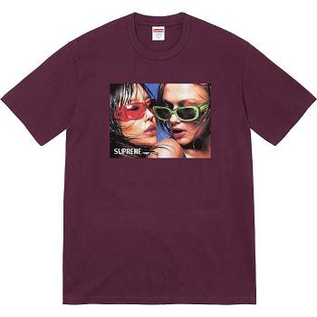 Supreme Eyewear Tee T-shirts Bordeaux | NL228IS