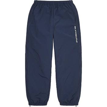 Supreme Full Zip Baggy Warm Up Pant Broek Donkerblauw | NL430WY