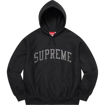 Supreme Glitter Arc Met Capuchon Sweatshirts Zwart | NL298MA